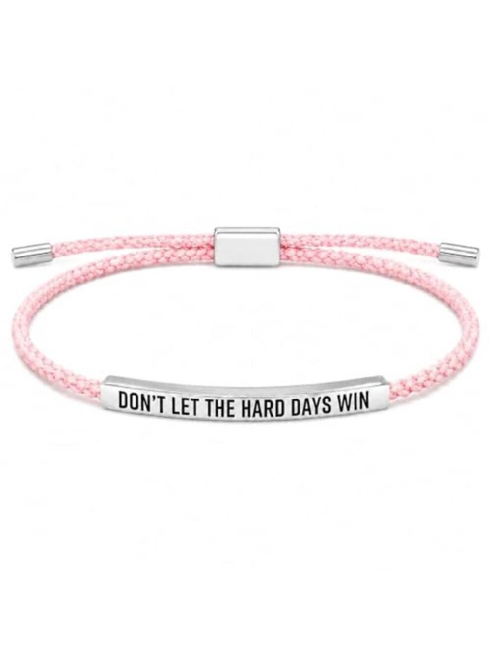Inspirational Bracelet Stainless Steel Braided Adjustable Motivational Unisex